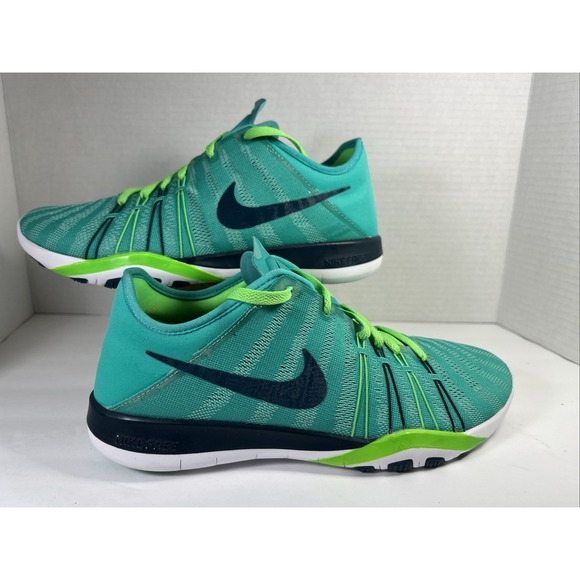 Nike Free TR 6 Training Shoes Running Sneakers Women's 7.5 Green Blue - Picture 1 of 6
